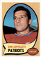 1970 Gino Cappelletti - New England Patriots - Topps #7 - NFL - NO CREASES NICE