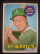 1969 Topps Baseball #655 Mike Hershberger Athletics (Centered)