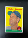 1958 Topps Cleveland Indians Mickey Vernon #233