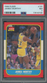 1986 Fleer James Worthy #131 Los Angeles Lakers RC Rookie Card PSA 7