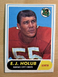 E.J. Holub 1968 Topps Football Card #145, NM, Kansas City Chiefs
