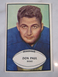 1953 Bowman Football Card #47 Don Paul NRMT-NRMT+ Condition RC