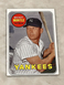 1969 Topps Baseball Mickey Mantle #500 New York Yankees HOF **NO CREASES** GOOD