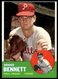 1963 Topps Dennis Bennett Philadelphia Phillies #56