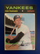 1971 topps baseball #419 Ron Hansen New York Yankees NM