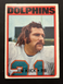 1972 Topps Football #9 EXC Jim Kiick Miami Dolphins