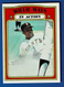1972 Topps WILLIE MAYS In Actino #50 San Francisco Giants - vintage baseball
