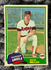 1981 Topps Trading Cards- #239 Rick Miller Outfield Angels