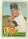 1965 Topps Baseball #417 Ed Brinkman, Senators HI#