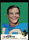 1969 Topps - Lance Alworth - #69 San Diego Chargers (3K52)