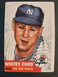 Whitey Ford 1953 Topps Baseball Card #207 ungraded