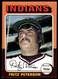 1975 Topps Fritz Peterson Cleveland Indians #62
