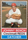 1976 Hostess #22 Johnny Bench Cincinnati Reds HOF Hand Cut