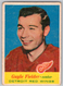 1957-58 Topps Guyle Fielder Rookie Card #36 Good  Vintage Hockey Card