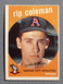 1959 Topps Baseball #51 Rip Coleman - Kansas City Athletics EX