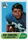 1968 Pat Studstill - Los Angeles Rams - Topps #156 - NFL -NO CREASES - NICE CARD