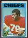 1972 BOBBY BELL Topps Football Card #177, Linebacker, Kansas City Chiefs