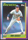 DON AUGUST - 1990 Topps MLB #192 Milwaukee Brewers