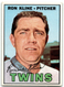 1967 Topps #133 Ron Kline High Grade Vintage Baseball Card Minnesota Twins