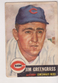 Low Starting Bid 1953 Topps Baseball #209 JIM GREENGRASS Cincinnati Reds