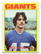 1972 Topps #48 Pete Athas ROOKIE Football Card - New York Giants