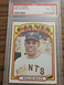 Willie Mays 1972 Topps Card#49 PSA 4