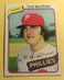 1980 Topps Tug McGraw Baseball Card #655 Philadelphia Phillies ! Ex