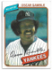 1980 Topps Oscar Gamble (Yankees) #698 NM-MT FREE SHIPPING