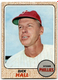 1968 Topps #17 Dick Hall Mid/High Grade Vintage Baseball Card Philadelphia