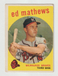 1959 Topps Ed Mathews #450 HOF Milwaukee Braves Fair RJ