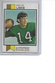 1973 Topps Pete Liske Philadelphia Eagles Football Card #422