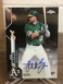 2020 Topps Chrome Seth Brown #RA-SB Rookie Auto RC Oakland Athletics - D146