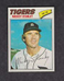 1977 Topps Baseball Card #533 Mickey Stanley Detroit Tigers NM Vintage Original