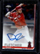 2019 Topps Chrome David Fletcher Autograph Rookie Auto RC #RA-DF Angels