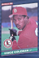 Vince Coleman 1986 Donruss rookie St. Louis Cardinals baseball card (#181 - RC)