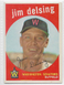 1959 Topps #386 JIM DELSING Washington Senators EX-EXMINT **free shipping**