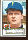 1952 Topps Baseball Card #138 Bill MacDonald EXMT+