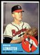 1963 Topps . Denver Lemaster Rookie Milwaukee Braves #74