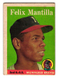 1958 Topps Felix Mantilla Milwaukee Braves #17