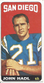 Vintage 1965 Topps #161 John Hadl San Diego Chargers EC