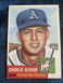 1953 TOPPS Charlie Bishop ( PHILADELPHIA ATHLETICS ) RC CARD #186