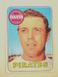 1969 Topps Ron Davis Baseball Trading Card #553, Pirates