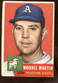 1953 Topps Baseball Card HIGH #227 Morris Martin Single Print