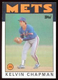 1986 Topps Baseball MLB Card #492 Kelvin Chapman New York Mets