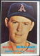 1957 Topps #318 MICKEY McDERMOTT Kansas City Athletics MLB baseball card EX