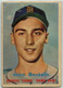 1957 TOPPS BASEBALL #390 RENO BERTOIA POOR