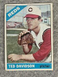 1966 Topps #89 Ted Davidson - Cincinnati Reds - Very Good Condition