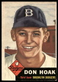 1953 Topps #176 Don Hoak RC Brooklyn Dodgers VG-VGEX SET BREAK!