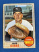 1968 Topps Jake Gibbs Baseball Card #89 New York Yankees