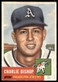 1953 Topps #186 Charlie Bishop RC Athletics VG-VGEX wrinkle SET BREAK!